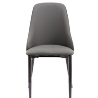 Chaise de salle à manger moderne haut de gamme, style minimaliste italien, luxe léger, avec structure en acier et finition anti-rayures, pour l'exportation.