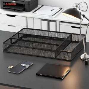 Organiseurs de tiroirs modernes en acier inoxydable 304 noir pour la cuisine, la salle de bain, l'hôtel, le bureau, rangement des couteaux et des fourchettes - Product Image 4