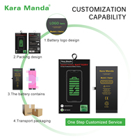 Batterie de remplacement OEM haute capacité Kara Manda pour iPhone 12 Mini avec diagnostic de santé de la batterie à 100 %, compatible iOS 26
