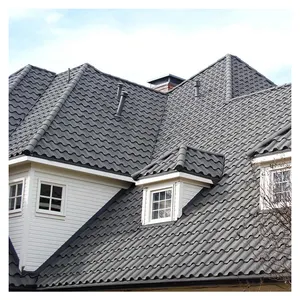 CE/SONCAP Decorative Stone Coated Steel Roofing Tile Concrete Roof Tile Best Stone Coated Metal Roofing Tiles