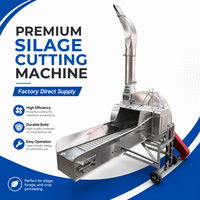 Machine à hacher la paille avec lames résistantes à l'usure, capacité de 4500 kg/h, convoyeur automatique, hacheuse de fourrage