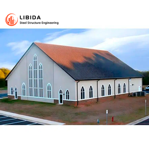 Fornitore di strutture in acciaio prefabbricate in acciaio magazzino metallo edificio della chiesa - Product Image 5