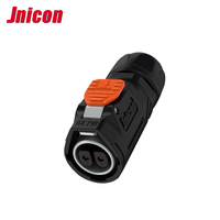 Conector Circular Jnicon de 3 Pines, Cable a Panel, Conectores UL94-V0, Conector Hembra/Panel Mlae, Cableado, Conector Ip67