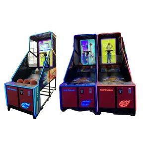 Profesional olahraga dalam ruangan menembak komersial elektronik 55 inci layar tv arcade permainan basket gaya mesin hoop