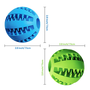 Jouets interactifs en gros pour chiens : balles de nettoyage dentaire personnalisables, jouets à mâcher pour animaux de compagnie en caoutchouc naturel non toxique, peluches écologiques - Product Image 3