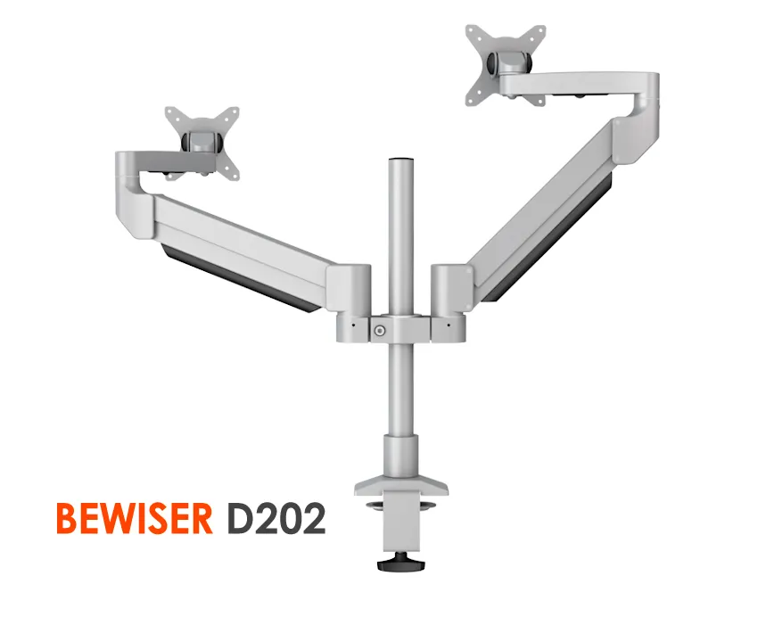 Dual lcd monitor arm Computer desks for dual monitors Stand for two computers (BEWISER D202)