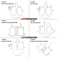 Sacoche universelle en alliage d'aluminium 32L 36L 38L 43L pour BMW 1200 GS CRF 1100 Triumph Tiger 1200 Boîte latérale de moto