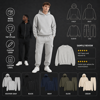 Ensembles de survêtements streetwear personnalisés : sweat à capuche et pantalon en coton respirant, design décontracté à double ceinture unie