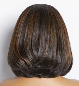 Peluca de Cabello Humano Virgen Natural 13X4 HD con Frente de Encaje Transparente, Estilo Bob Corto, Sin Pegamento, Pre-Desplumada para Mujeres Negras - Product Image 4