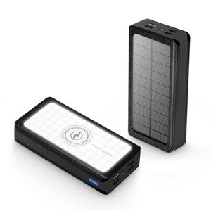 Banco de energía solar 30000mAh 60000mAh Cargador portátil para uso en exteriores con USB/Micro USB y salida tipo C - Product Image 3