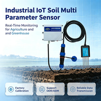 Capteur de sol sans fil LoRaWAN 7-en-1, température et humidité/EC/pH/NPK, étanche IP68 pour l'agriculture intelligente