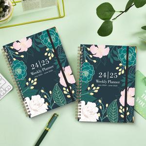 Agenda Semanal A5, Cuaderno Espiral, Tapa Dura, Papel Grueso Sin Manchas, 192 Páginas con Bolsillo para Mujeres, Niñas, Escuela, Universidad, Oficina - Product Image 5