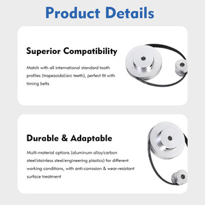 حزام توقيت <span class=keywords><strong>GT2</strong></span> بتصميم حلقة مغلقة من الشركة المصنعة للمعدات الأصلية، بكرة 200 مم بعدد أسنان يتراوح من 20 إلى 60، مناسب لأجهزة الجيم/الطابعات ثلاثية الأبعاد/ماكينات القهوة - Product Image 4