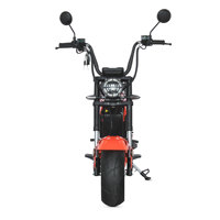Scooter électrique à deux roues de style Harley à grande vitesse, équipé d'une alimentation 60V 4000W et d'une autonomie de 60 kilomètres