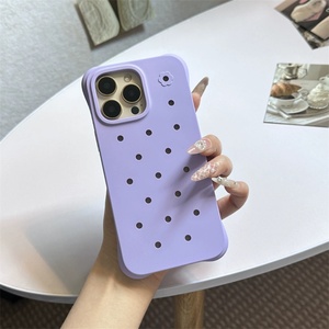 เคสซิลิโคนกันกระแทกแบบมีรูทรงกลมสำหรับ iPhone 16 15 14 13 Pro Max Plus ระบายความร้อนได้ดี ฝาหลังแบบด้าน ป้องกันอย่างดี - Product Image 4