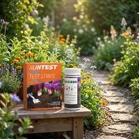 Kit de bandelettes de test de sol professionnel 2-en-1, testeur de pH du sol, d'azote et de flocculation pour l'entretien des jardins, des pelouses et des plantes potagères