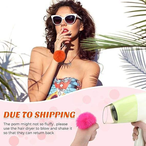 ぬいぐるみ動物のおもちゃのためのソフトでふわふわの丸いキーチェーン絶妙なマルチカラーのボールキーチェーン - Product Image 6