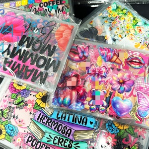 Emballage de gobelets UV DTF de 16oz, autocollants personnalisés lavables et imperméables pour tasses à café et gobelets, <span class=keywords><strong>bon</strong></span> <span class=keywords><strong>prix</strong></span> pour une impression de qualité - Product Image 1