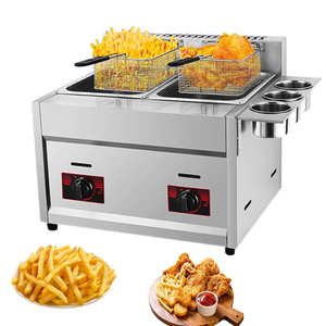 Catering Equipment Electric KFC Deep <strong>Chips</strong> <strong>Fryer</strong> Machine Double Tank Chicken <strong>Fryer</strong> for Hotels and Home Use New Condition - Product Image 6