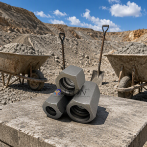 Écrou hexagonal direct usine pour boulons de roche pour la construction de tunnels et la protection des pentes - Product Image 1