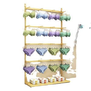 Ondergoedopbergplank Tot Plafond Verstelbaar Slipje Bh-Displayrek Voor En Aan De Zijkant Hangend Meerlagig Rek - Product Image 1