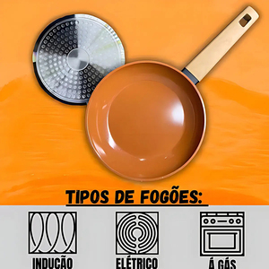 Ceramic Coated Pot <b>Pan</b> Silicone Glass <b>Lids</b> Wooden Soft Touch Handle Non Stick Forged 7 Piece Aluminium Cookware Set - Product Image 3