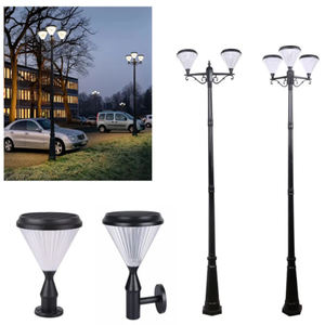 Lampadaire solaire en forme de <span class=keywords><strong>colonne</strong></span>, lanterne rétro de paysage, luminaire décoratif d'extérieur, idéal pour une Villa, un trottoir ou un jardin - Product Image 6