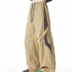2025 Populaire Patchwork contraste Color Cargo Zip up otoño Marque Tendance polivalente para La Grande Rue Pantalons Softshell - Product Image 2