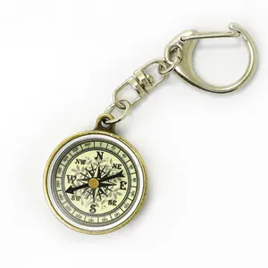 Johold Mini Compass Portable Outdoor Camping Hiking Pocket Navigator Adventure Keychain Compass Climbing Equipment