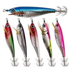 Simulation Leuchtende Garnelen köder Kunststoff-Garnelen köder Bleis inker Garnelen köder Jigs Haken Tintenfisch haken Seefischerei Octopus Tintenfisch köder - Product Image 1