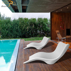 Chaise Longue Moderne pour Piscine, Mobilier d'Extérieur Hôtel Patio Jardin Plage, Transat de Piscine Professionnel - Product Image 3