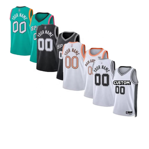 <span class=keywords><strong>Camiseta</strong></span> de Baloncesto de Calidad Tailandesa de Tim Duncan, <span class=keywords><strong>Ginobili</strong></span>, Kawhi Leonard, Tony Parker, Jeremy Sochan, Victor Wembanyama - Product Image 1
