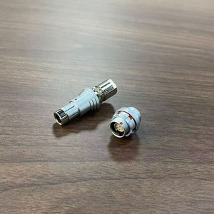 Connecteur mâle et prise femelle compatibles Fisher 102 0F 2 3 4 5 7 9 broches, aviation, métal, étanche IP67, à poussée-tirage, autobloquant - Product Image 4