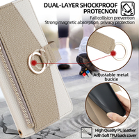 Étui portefeuille bandoulière en cuir PU avec support mains libres et cordon pour téléphones Google Pixel 9/9 Pro 8A 8 Pro