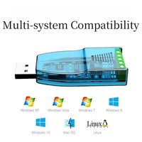 Convertisseur industriel RS485/RS232 vers convertisseur de communication USB avec protocole Modbus RTU standard