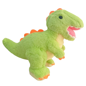 Jolies membres ouverts rose bouche dents douces debout tyrannosaure peluche enfants sûr <span class=keywords><strong>câlin</strong></span> jouet peluche Animal vert dinosaure - Product Image 2