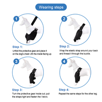 Genouillère orthopédique pour chien avec logo personnalisé, support souple et réfléchissant pour les articulations des jambes des chiens