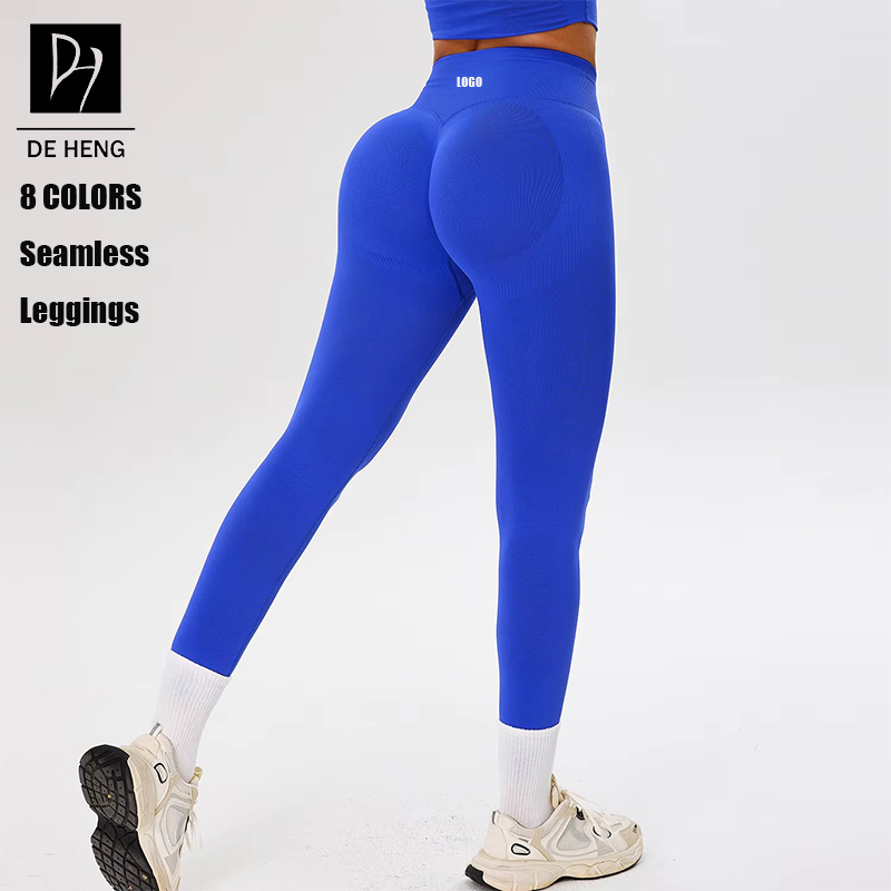 2025 Custom New Yoga Sports Wear Womens Nude Feeling Quick Dry Butt Lift High Waist Fitness Seamless Yoga Leggings For Women