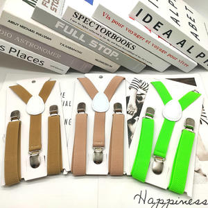 LCH-208 bretelles de bébé de couleur unie de 2cm, bretelles colorées à dos en Y, <span class=keywords><strong>sangles</strong></span> de ceinture élastiques avec Clip pour enfants bretelles réglables - Product Image 5