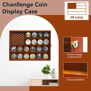 Placa personalizada del ejército/marina/Fuerza Aérea bloqueable protección UV militar desafío medalla moneda insignias pantalla tela foto marco Animal - Product Image 2