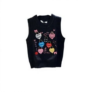 เสื้อกล้ามแขนกุดลายทางผูกย้อมผ้าฝ้าย100% ระบายอากาศได้ดีฤดูร้อนพร้อมสายเอี๊ยม - Product Image 3
