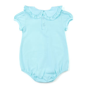 Монограммный комбинезон для новорожденных девочек с рукавом-чашечкой и воротником-стойкой комбинезон для новорожденных девочек с оборками пузырьковая одежда 2023 - Product Image 4