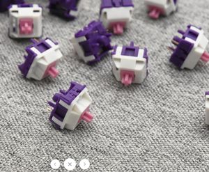 สวิตช์คีย์บอร์ดแบบกลไก UNIKEYS X HMX PURPLE DAWN LINEAR SWITCH FACTORY LUBED EDITION สวิตช์คีย์บอร์ดเกมมิ่งแบบปรับแต่งได้ - Product Image 4