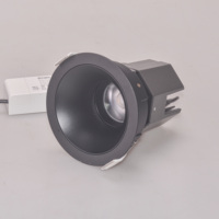 Spot encastré intelligent Tuya Zigbee LED anti-éblouissement COB, compatible Alexa et Google Home, commande vocale, éclairage de plafond