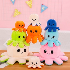 Vente en gros, offre spéciale, oreiller en peluche réversible à double face, poupées de poulpe, jouet en peluche réversible à double face - Product Image 1