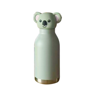 <span class=keywords><strong>Borraccia</strong></span> per Bambini in <span class=keywords><strong>Acciaio</strong></span> <span class=keywords><strong>Inox</strong></span> con Coperchio 3D a Forma di Animale, Isolata Sottovuoto e Antigoccia, per Scuola e Viaggi - Product Image 3