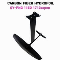 Hydrofoil en carbone PNG1150 1713 cm² Aile avant Mât en aluminium 600-900 mm pour Pump Foil, SUP Foil, Wing Foil, Kite Foil, Surf
