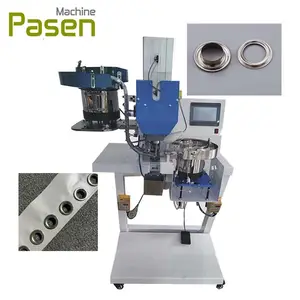 Best selling Pneumatic grommet riveting machine Automatic double side eyelet machine