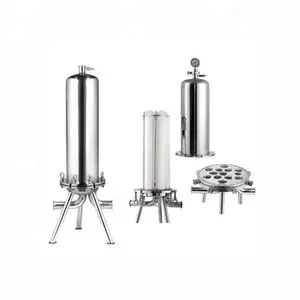 China Manufactory Stainless Steel 304/316 Micro Cartridge Filter Housing Rum Plum Fruit Brandy Industrial Filtration Equipment