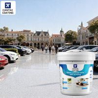Revêtement liquide autolissant en époxy avec sable coloré pour usage intérieur et extérieur, résistant à l'usure, protection solaire, revêtement de sol en ciment